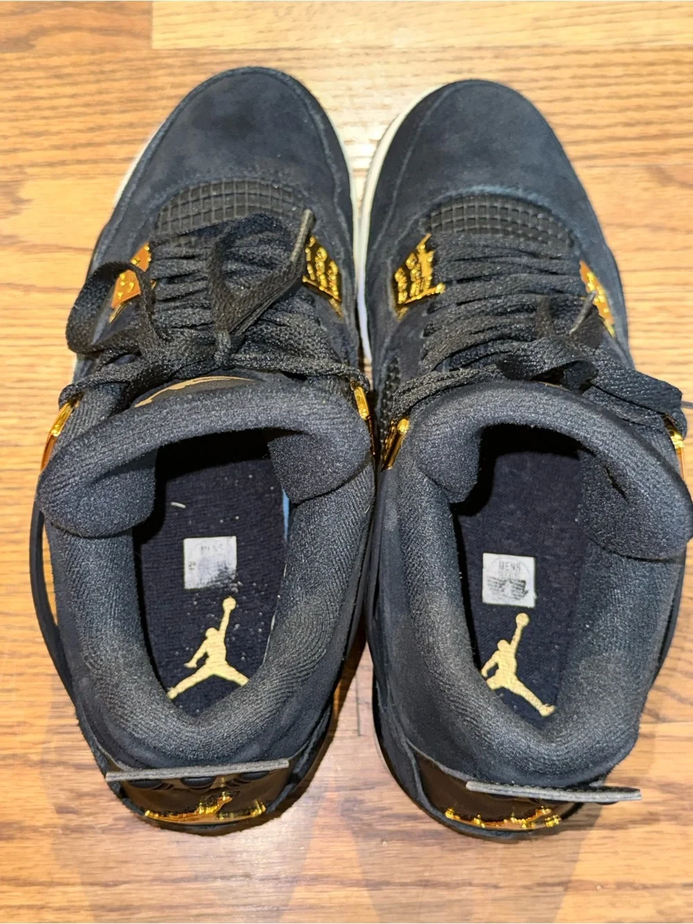 Jordan Men’s Sneakers in Black with Gold Accents